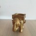 Lucky Golden Elephant Candle Holder
