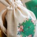 Personalized Cotton Fabric Favors Bags