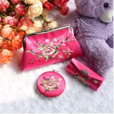 Silk Embroidery Gift Set (Pink,Red,Black,Purple,Blue)