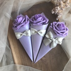 Purple Cone Shaped Candy Boxes